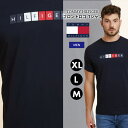 【送料無料】トミーヒルフィガー Tシャツ 半袖 メンズ 男性 紳士 着まわし 使いやすい M L XL アメリカ 通気 ブランド TOMMY HILFIGER 夏 春 ネイビー 透けない