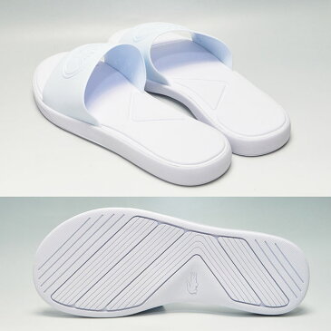 【在庫一掃SALE】【送料無料】LACOSTE ラコステ レディース 婦人 女性 スポサン スライド 白 L.30 SLIDE 318 1 シャワーサンダル 靴 シャワサン