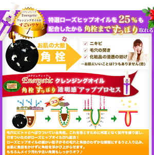 ★500円OFF!サマーセール★☆毛穴・角栓ケアまでキレイ!☆ローズヒップオイル配合エナジェティッククレンジングオイル(150mL)Energetic【あす楽対応_関東】【あす楽対応_東海】