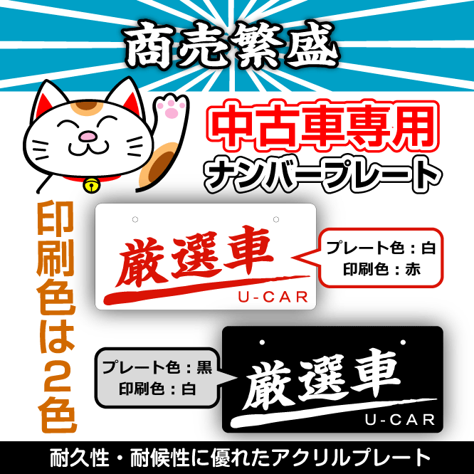 【厳選車】ナンバープレート|中古車展示用|ナン...の紹介画像2