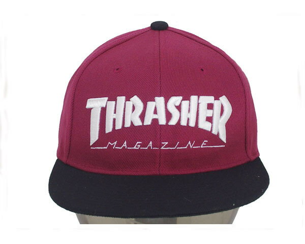 THRASHER スラッシャー 帽子 マグロゴ 刺繍 定番ストリートデザインが幅広くマッチング スナップバック キャップ(CAP) メンズ 【17TH-C04 2 MAG】
