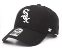 47BRAND 47ブランド MLB公認 White Sox ホワイトソックス 6パネル スナップバック キャップ(CAP) メンズ 