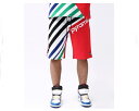 BLACK PYRAMID ブラックピラミッド Chris Brown(クリスブラウン)プロデュース Multi Stripe Short ショートパンツ メンズ 【Y3161894 ストライプ】