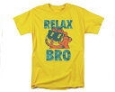 OFFICIAL LICENSE オフィシャル ライセンス GARFIELD, RELAX BRO アニメ ガーフィールドと仲間たちで有名な ガーフィールド Tシャツ メンズ 【GAR515ガーフィールド】