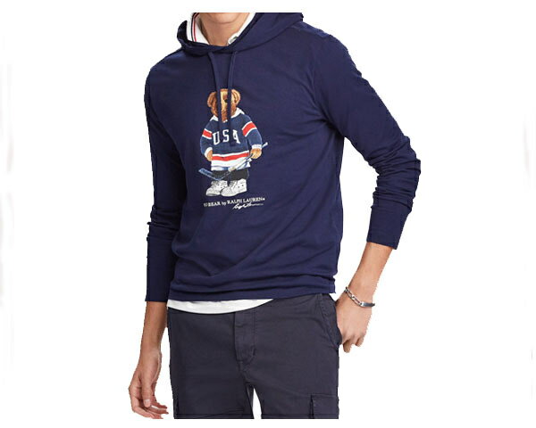 ポロ ラルフローレン パーカー メンズ POLO RALPH LAUREN ポロ ラルフローレン Polo Bear Hockey Hoodie 710783408001 ベアー ホッケー Tパーカー Tシャツ L/S メンズ 【LSPOHOODM2 ベアー】