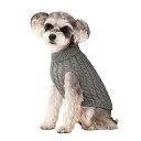 Epochtech 犬服 猫服 犬用 セーター 春 秋 冬 犬用 ニット セーター 防寒着 暖かい 可愛い おしゃれ 小型犬 中型犬 ペット服 (グレー, M)