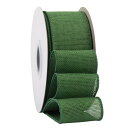 【Ribbonitlux】幅50mm バーラップワイヤーリボン 長さ18m ギフト包装、蝶結びの作り方、ナチュラルなウェディングの装飾、クリスマスツリーの飾りに...