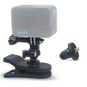 FitStill バックパッククリップアクションカメラ用360°回転式クリップマウント Gopro用 アクセサリーバックパックマウント Go Pro Max hero 13/12/11/10/9/8/7/6 、 、Insta360 に適用 POV撮影必要