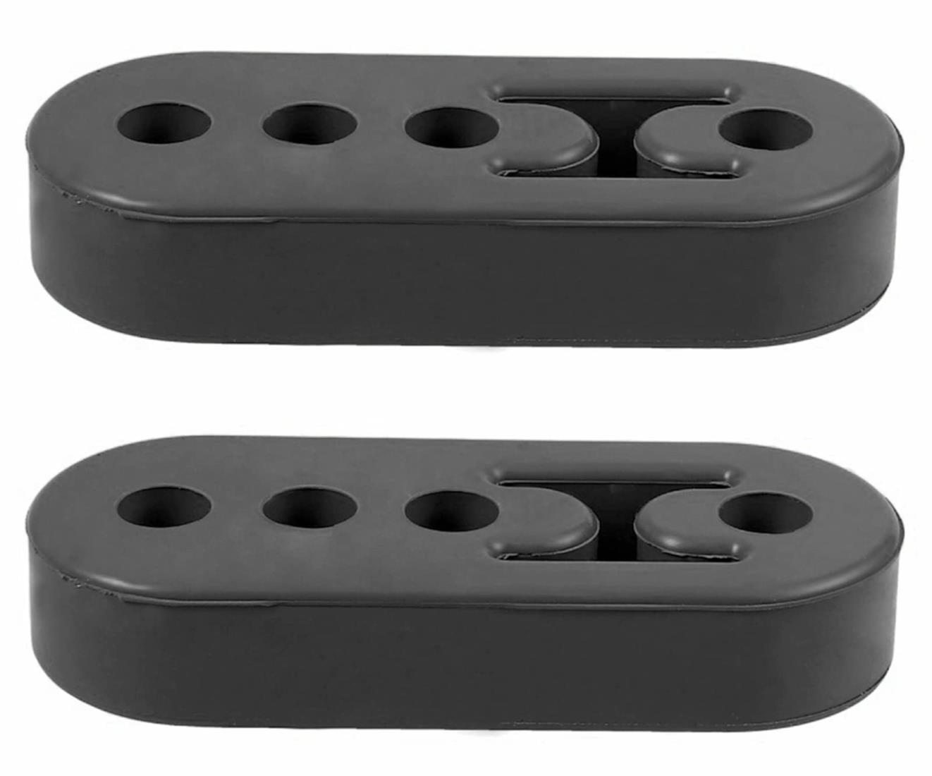 マフラー ハンガー マウント 2個セット 4穴強化 マフラー ブッシュ 高さ3段階調整可能 ハイマウントゴム 12mm 自動車 汎用 (2)