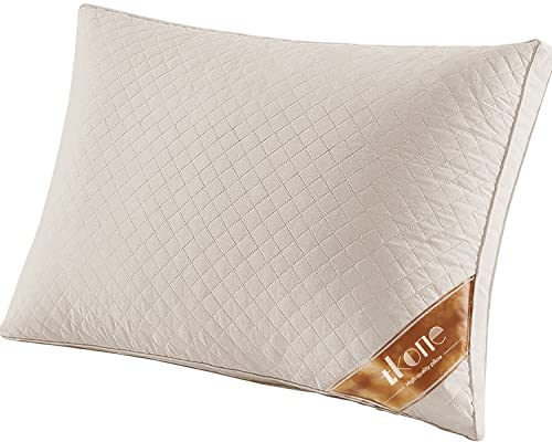 枕 tkone まくら 高反発枕 マクラ pillow ホテル仕様 横向き対応 立体構造 丸洗い可能 通気性よい プレゼント 63×43×20cm カーキ