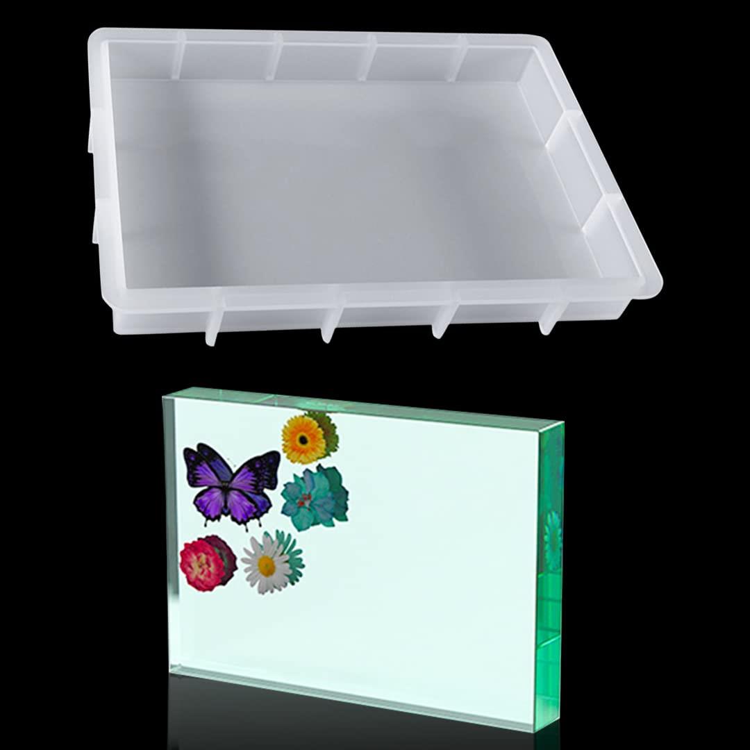 Zayookey 長方形 シリコンモールド 1個セット 長方 方形 フォトフレーム 写真立て 標本 コースター 置..