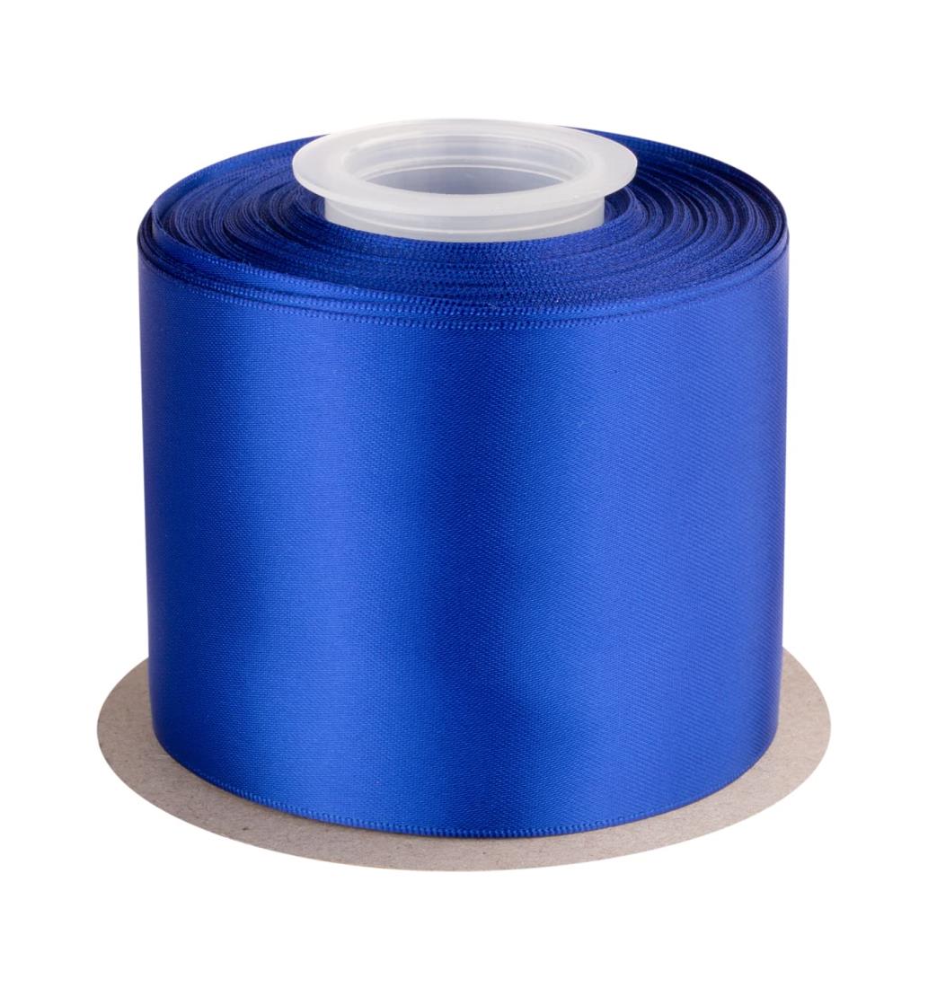 【TEKDEERE】両面サテンリボン 幅75mm 長さ22M 手芸 DIY 花束 ギフト ラッピング 包装-コバルト