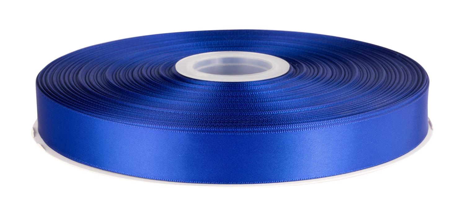 【TEKDEERE】両面サテンリボン 幅25mm 長さ91M 髪飾りのDIY 装飾素材 花束 ギフト ラッピング -コバルト