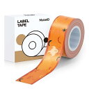 MakeID L1/Q1ラベルプリンタ-用紙全面ラベル ラベルシール 純正 感熱ロール紙 幅16長4m 手書き/値札/宛名/重量/番号/に適用 Android/IOS対応 (ハロウィーンナイト)