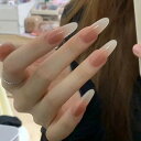 BHIDENAW ネイルチップ 24枚入 ネイルチップ ショート 秋冬 ネイルチップ 人気 和風 かわいい シンプル おしゃれ 成人式 入学式 卒業式 結婚式 パーティー できます ネイルシール 花嫁ネイル 光沢 つけ爪 両面テープ ウッドスティック (若々しさ A16, M)