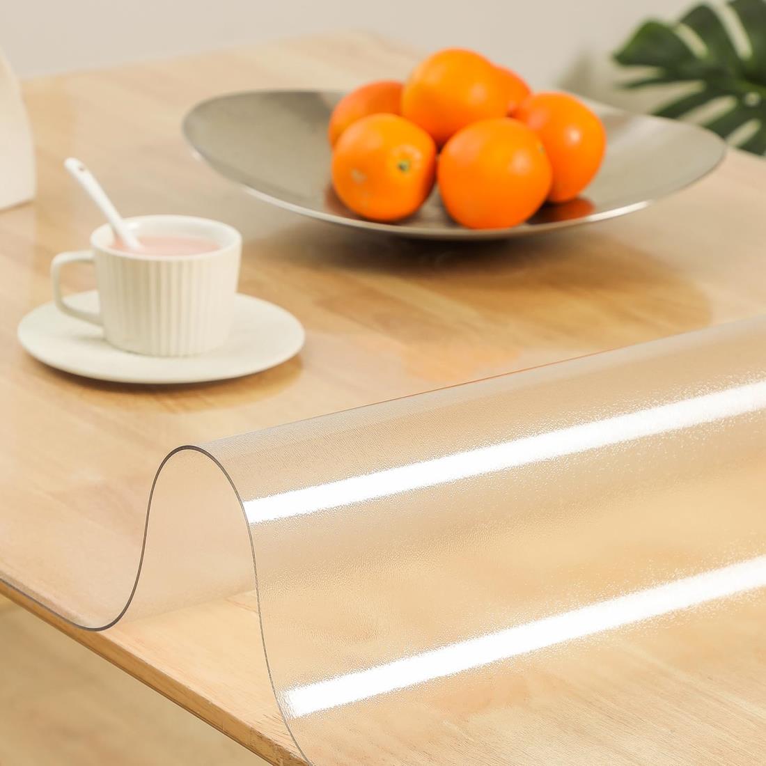 クリアチェアマット 床保護マット 90x180cm 厚さ1.5mm クリアマット 透明マット ソフト 撥水 おしゃれ 汚れ防止 お手入れ簡単 床暖房対応 滑り止め