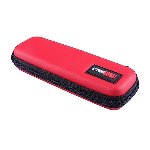 CyeeLife ダーツケース 収納 PU Dart Carrying Case(ダーツ3本用),レッド