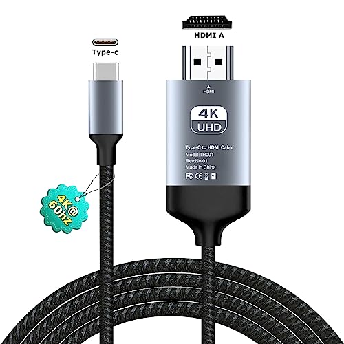 Chayoo USB Type C HDMI 変換ケーブル 2M 【4K@60Hz】 電源不要 AV交換アダプタ android スマホの画面をテレビに映す 大画面視聴 設定不要 差し込むだけ ミラーリング ナイロン編み 娯楽/仕事/オフィス/ホーム適用 MacBook Air/Pro Chromebook iPad Pro Galaxy その他USB-C機