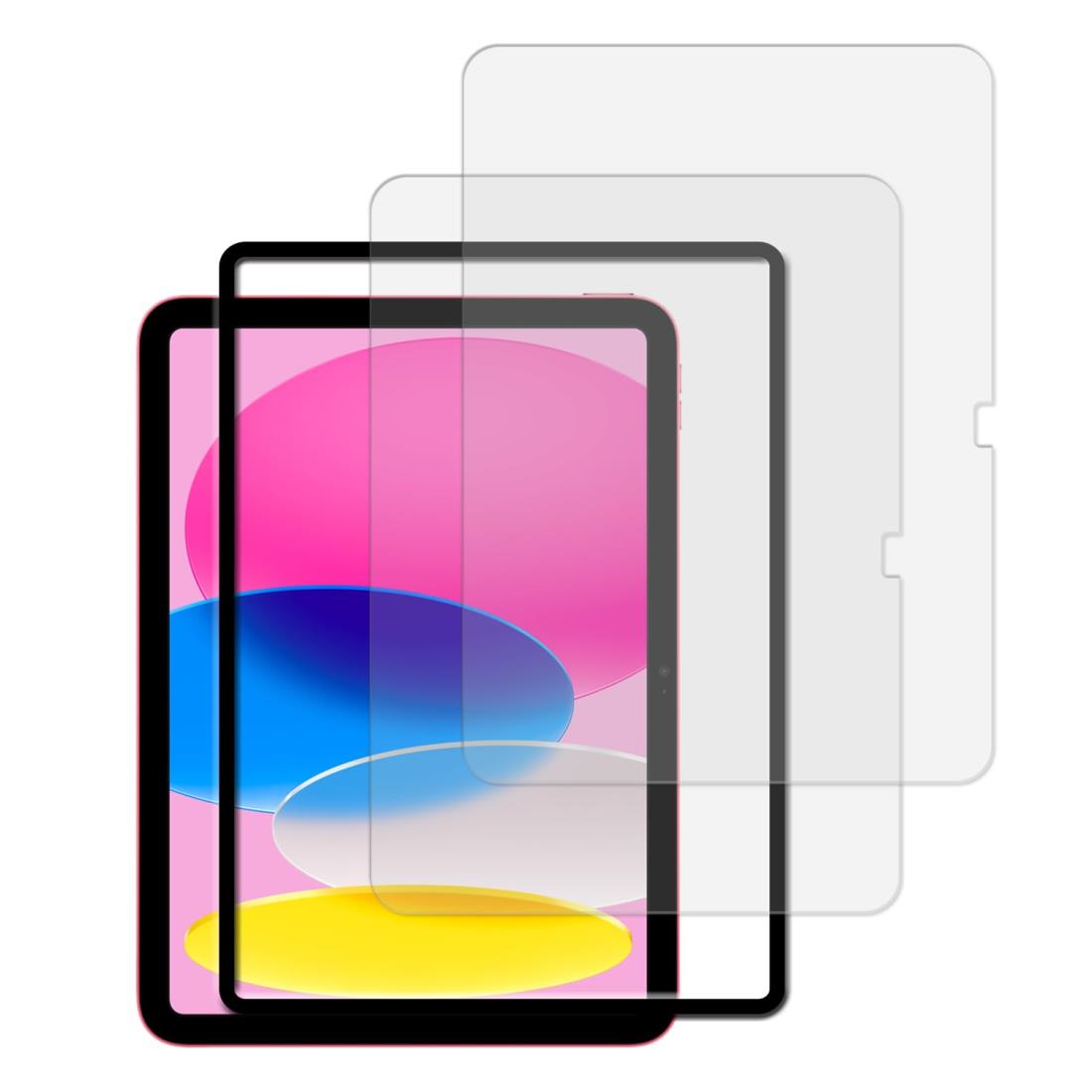 KPNS アンチグレア 日本素材製 iPad 11世代 A16 11インチ 2025 / iPad 第10世代 10.9 インチ 2022 用 さらさら ガラスフィルム サラサラ 強化ガラス 反射防止 指紋防止 指滑り ゲーム用 保護フィルム【2枚セット】ガイド枠付き