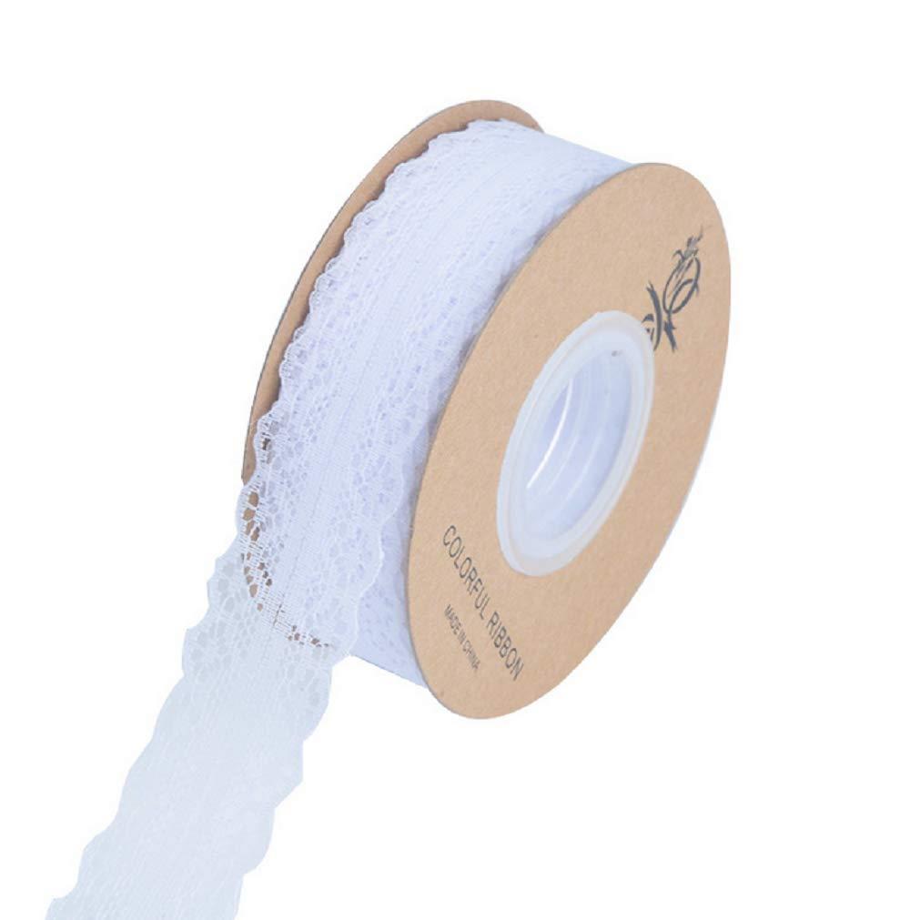 himsyuden レースリボン 幅3cm 45m/巻 手芸 DIY レース生地 ギフト ラッピング用 ハンドメイド 服装アクセサリー DIY リメイク 材料 ...