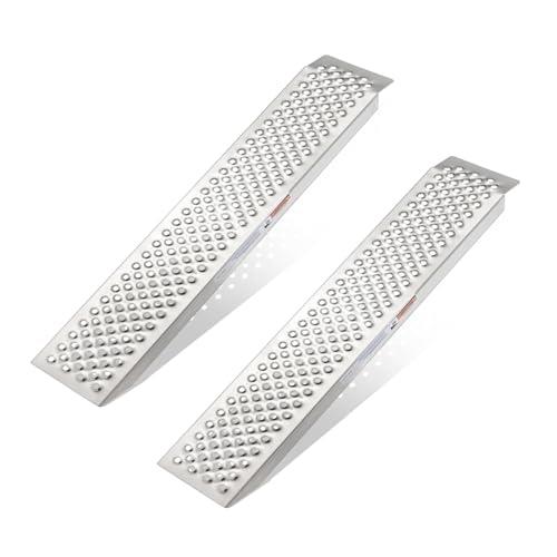 バイクアルミラダーレール 120CM, gardhom アルミブリッジ 幅広 21.5CM 自転車 オートバイク適用 段差..