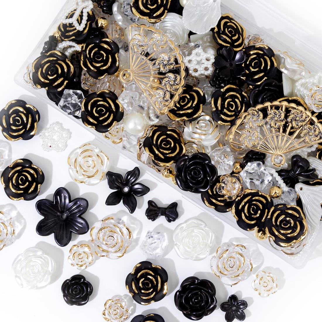 デコパーツ ビーズ ホイップデコ パーツ 【特典ビーズ含む·26セット展開·約110個】 ビーズセット トレカ デコパーツ アクリルビーズ ...