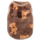 RIOSTUDIO 犬服 秋冬 XS〜XXL 犬の服 Dカン付き 犬 猫 ドッグウェア タンクトップ ペット服 秋冬 熊ちゃん モコモコ ふわふわフリースベスト...