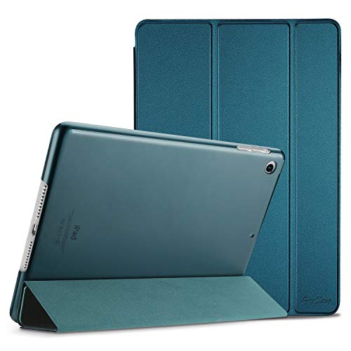 ProCase iPad Air 1(2013発売)ケース スマート 超スリム スタンド フォリオ保護ケース 半透明フロスト バックカバー 対応端末：Apple iPad Air 9.7