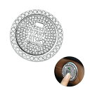 サムコス エンジン スター スタート ボタン ラインストーンボタン カバー リング スターター スイッチ ボタン カバー リング ドレスアップ プッシュ キラキ...