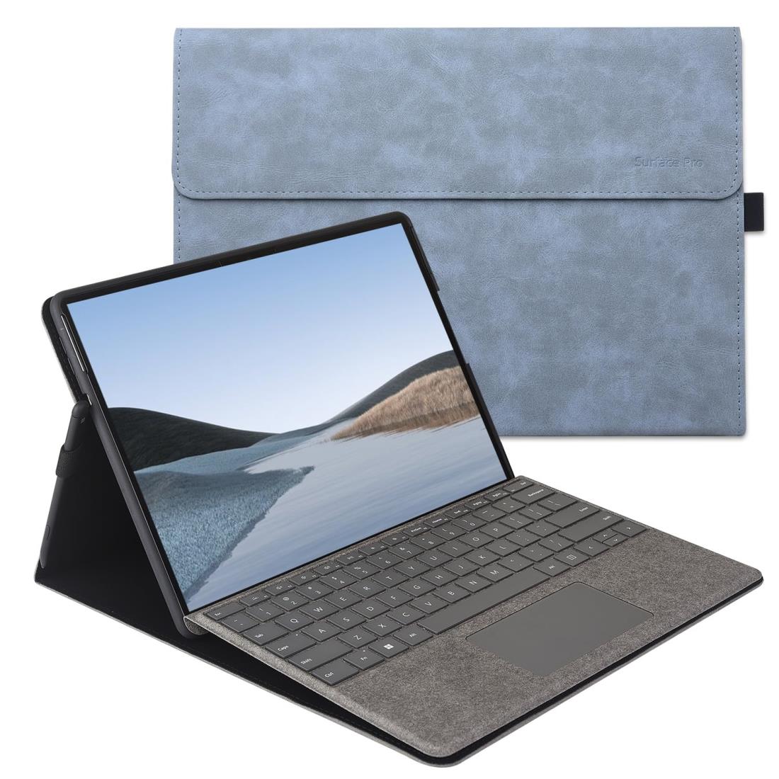 xisiciao For Microsoft Surface Pro 9 / Pro10 / Pro 11th保護ケースTPU ソフトシェル付き キーボードカバーサーフェスプロ9と互換性あり 薄くて軽い放熱設計 (水色)