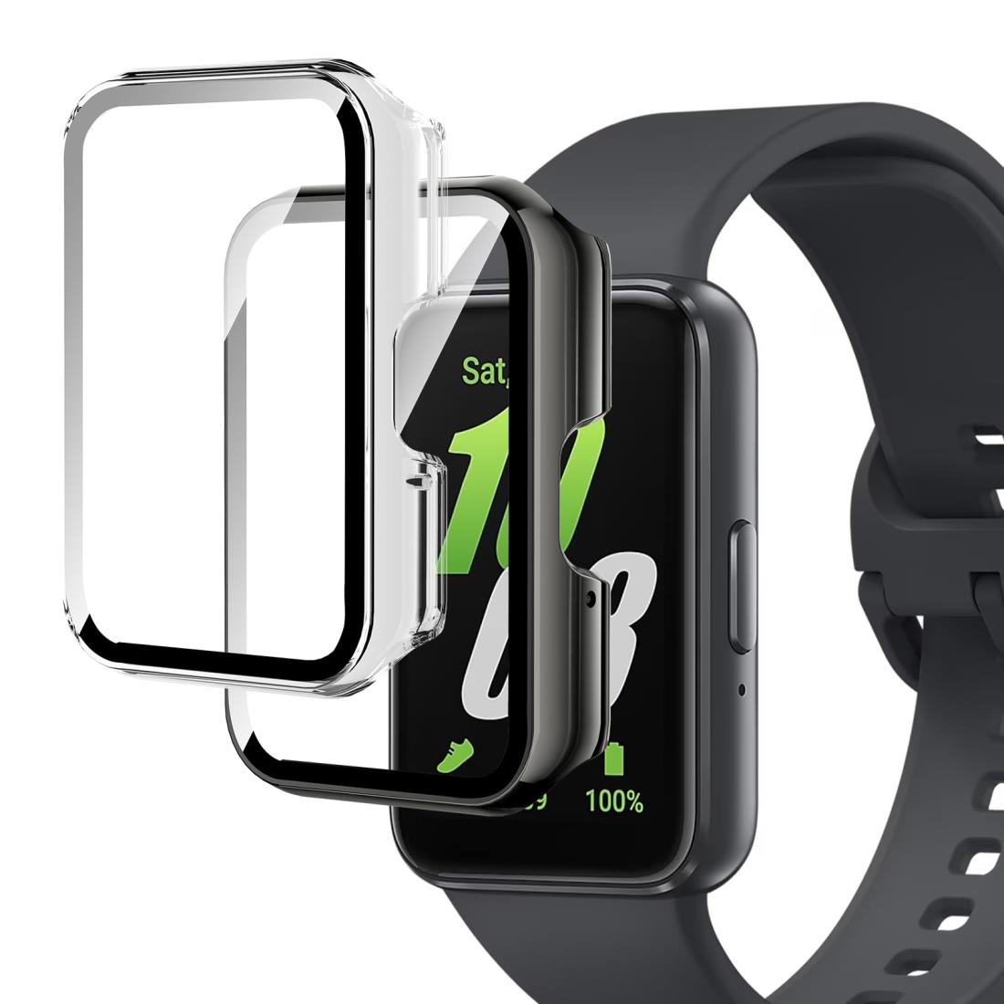 2祻áFor Samsung Galaxy Fit 3  饹ե+PCե졼 η ݸե Greerass ...