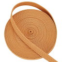 OLYCRAFT 5M 下緒 刀剣用 下げ緒 居合刀用 絹綿混紡 幅約12mm 単色織り 繁打ち コード 紐 ロープ用 居合用品 (サンディブラウン)