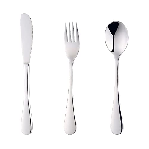 Buyer Star 子供用 ステンレス カトラリーセット ナイ フ フォーク スプーン 3点セット キッズ食器 デ..
