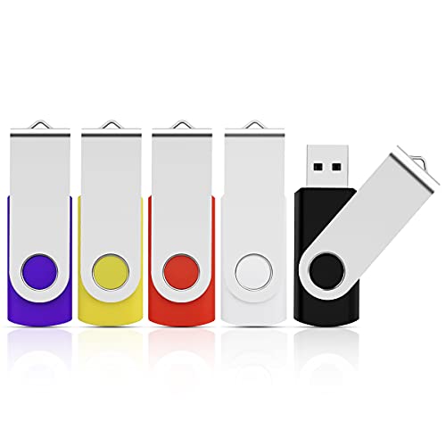 KOOTION USB 8GB 5ĥå եåɥ饤 USB2.0 ɥ饤 Хååץ USBɥ饤8GB 360ٲž ѥ եå꡼ (֥åۥ磻ȡåɡѡץ)