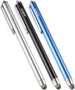 MEKO タッチペン スマホ タブレット iPad iPhone Android対応 7mm導電繊維ペン先 スタイラスペン 交換ペン先3個+3本スタイラスペン ...