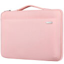 LANDICI パソコンケース 13 13.3 13.6インチ 360°全方位保護 PCケース耐衝撃ノートパソコンケース,MacBook Air M2/M1 2023-2018, MacBook Pro M2/M1 2023-2016,12.9 iPad Pro 6-3世代,13.5"Surface Laptop 3-5世代対応,13-13.6型pcバッグ 手提付き 撥水加工軽量通勤,サクラ