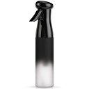 Segbeauty 霧吹き 超微粒 0.3mm ミスト霧吹き スプレーボトル アル コール対応 噴霧器 消毒用 爬虫類 観葉植物 園芸用 化粧水詰め替えボトル 美髪師用 洗車用(300ML 最新型 ブラックラデーション)