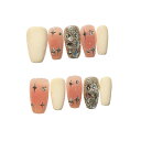 BIBII Nails手作り ネイルチップ 付け爪 3D爪 ロング ピンク白 花柄 春夏 韓国 人気 10枚入 長い 100% handmade nails 繰...