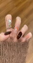 BIBII Nails手作り ネイルチップ 付け爪 3D爪 ロング ピンク 赤 花柄 春夏 韓国 人気 10枚入 長い 100% handmade nails ...