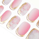DANNI & TONI ジェルネイルシール 大理石 ニュアンス系ネイル ジェルネイルシール 硬化タイプ ネイルシール ネイルシール 硬化タイプ ネイルシール ネイルデザイン 貼るジェルネイル 長持ち無臭 防水 SGS認定 初心者簡単 アレルギーになりにくい (SunsetLove)