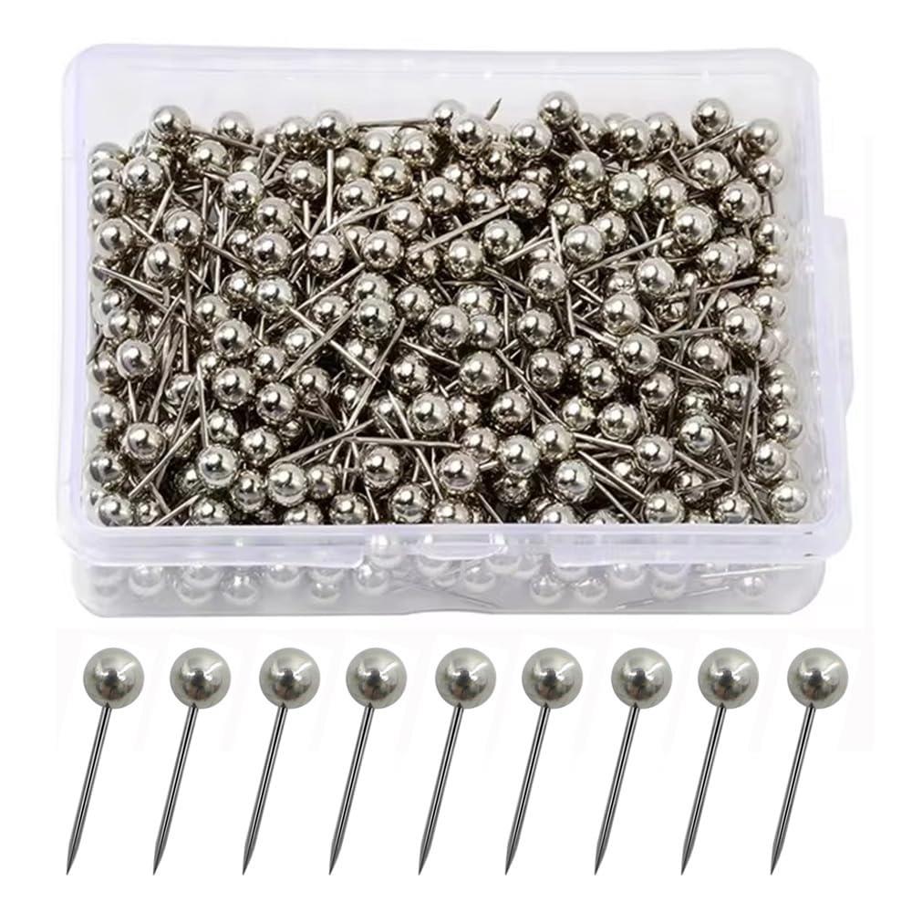 YJRUNFU 画鋲 目立たない 虫ピン 壁 画鋲 押しピン 虫ピン 200個入りボールピン 後が残らない 装飾画鋲..