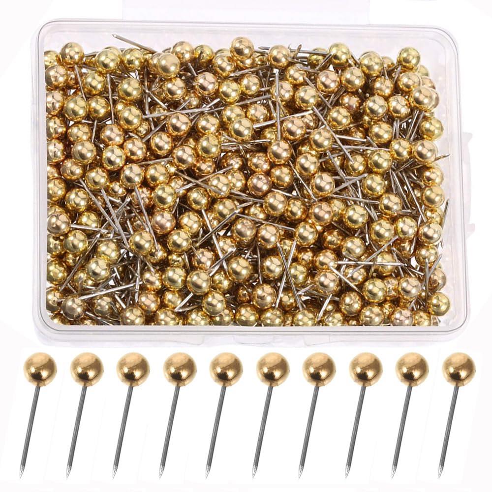 YJRUNFU 画鋲 目立たない 虫ピン 壁 画鋲 押しピン 虫ピン 200個入りボールピン 後が残らない 装飾画鋲..