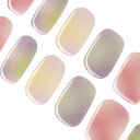 DANNI&TONI ジェルネイルシール ジェルネイルシール 硬化タイプ ネイルシール 硬化タイプ 爪補強保護 防水2週間 長持ち SGS認定済み アレルギー軽減ネイル (Rainbow Swirls)(4)