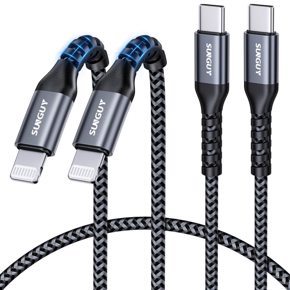 SUNGUY USB-C Lightningケーブル 0.5M 2本セット【MFi認証取得】 タイプc ライトニ...