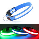 犬 光る首輪 USB充電式 led 犬用 夜間 ライト 散歩用 犬光る首輪 くびわ 小型犬、中型犬、大型犬 長さ調節可能 ひかる首輪 犬のライト 散歩用 夜 充電式 散歩 ライト 犬。ペット 安全 事故防止。 あなたの犬を車、自転車、夜走者にぶつからないように保護します。 夜に犬を見