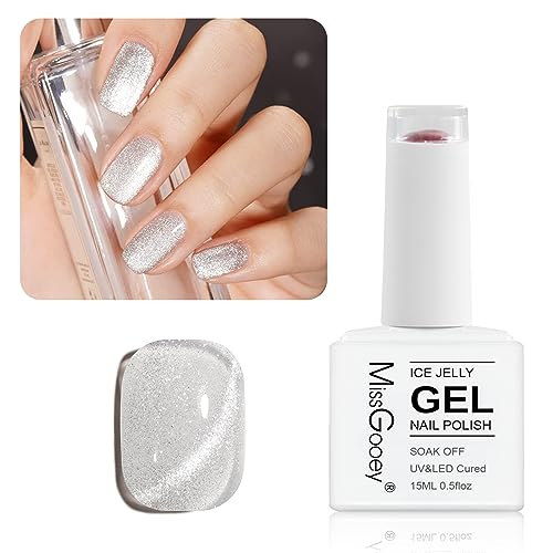 Missgooey マグネットネイル ジェルネイル マグネットジェル キャッツアイジェル キラキラ 単色 15ml UV/LED対応 ポリッシュタイプ 初心者＆プロ適用のサムネイル