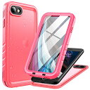 Cozycase iPhone SE2 / iPhone SE3 / iPhone 8 / iPhone 7用 防水ケース 完全防水 360度全面保護 工事用 防水 防塵 耐衝撃 水中撮影 洗濯可能 傷防止 カメラ保護 ワイヤレス充電(Oi充電対応)米軍規格 スマホ用 軽量 FaceID認証対応 iPhone8用 携帯ケース IP68防水等級 iPho