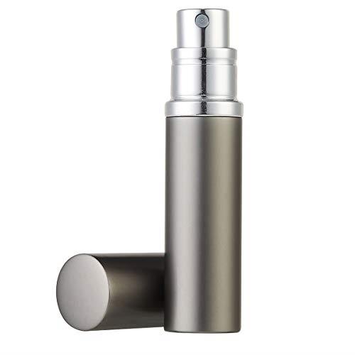 アトマイザー 香 水 アトマイザー UULANFA 詰め替え 携帯アトマイザー 香 水 いれもの 詰め替え ワンタッチ補充 プシュ式 機内持ち込み可能 男女兼用 5ml… (P-グレー)