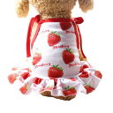 RIOSTUDIO 犬服 犬の服 春夏用 XS~2XL フルーツ柄タンクトップ キャミソールワンピース メッシュ 通気メッシュベスト 可愛い 格好いい 犬のお洋服 薄手 日焼け止め 脱毛保護 ルームウェア 部屋着 乾きやすい 夏服 お散歩 お出掛け 猫服 キャットウェア(ストロベリー/いち