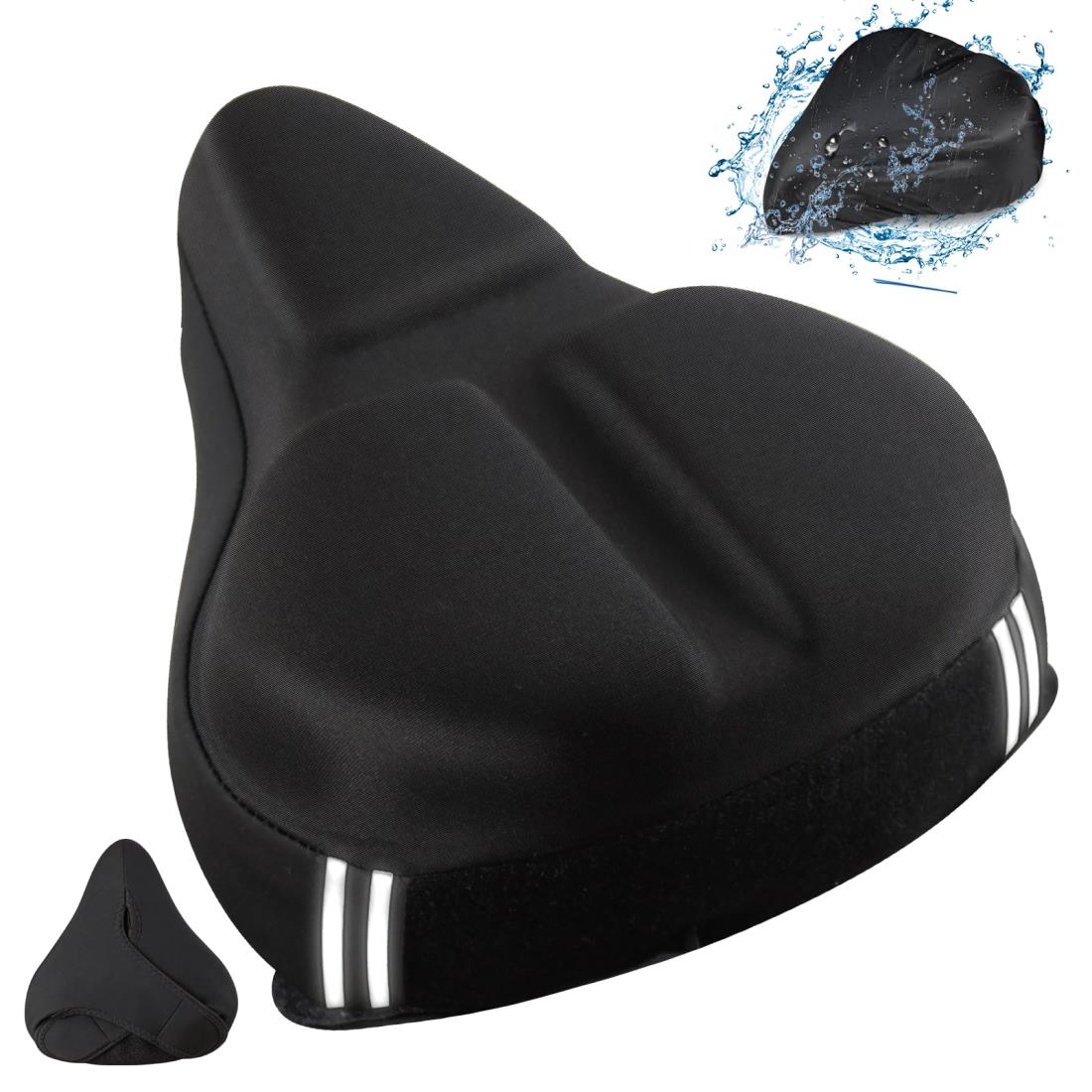 風織商社 自転車 サドルカバー クッション お尻痛くない 超肉厚 サドル クッション 大きめ 防水カ ...